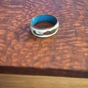 Vintage Enamel Ring Size 7